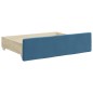 vidaXL Divano Letto Estraibile con Cassetti Blu 90x200 cm in Velluto vidaXL Divano Letto Estraibile con Cassetti Blu 90x200 cm in Velluto