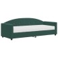 vidaXL Divano Letto con Materasso Verde Scuro 80x200 cm in Velluto vidaXL Divano Letto con Materasso Verde Scuro 80x200 cm in Velluto
