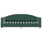 vidaXL Divano Letto con Materasso Verde Scuro 80x200 cm in Velluto vidaXL Divano Letto con Materasso Verde Scuro 80x200 cm in Velluto