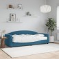 vidaXL Divano Letto con Materasso Blu 80x200 cm in Velluto vidaXL Divano Letto con Materasso Blu 80x200 cm in Velluto