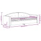 vidaXL Divano Letto con Materasso Blu 80x200 cm in Velluto vidaXL Divano Letto con Materasso Blu 80x200 cm in Velluto