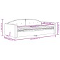 vidaXL Divano Letto con Materasso Blu 100x200 cm in Velluto