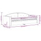 vidaXL Divano Letto con Materasso Grigio Chiaro 90x200 cm in Velluto vidaXL Divano Letto con Materasso Grigio Chiaro 90x200 cm in Velluto