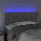 Testiera a LED Grigio Chiaro 80x5x78/88 cm in Velluto Testiera a LED Grigio Chiaro 80x5x78/88 cm in Velluto