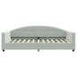vidaXL Divano Letto con Materasso Grigio Chiaro 100x200 cm in Velluto vidaXL Divano Letto con Materasso Grigio Chiaro 100x200 cm in Velluto