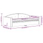 vidaXL Divano Letto con Materasso Grigio Chiaro 100x200 cm in Velluto vidaXL Divano Letto con Materasso Grigio Chiaro 100x200 cm in Velluto