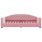 vidaXL Divano Letto con Materasso Rosa 80x200 cm in Velluto vidaXL Divano Letto con Materasso Rosa 80x200 cm in Velluto