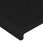Testiera a LED Nera 180x5x78/88 cm in Tessuto Testiera a LED Nera 180x5x78/88 cm in Tessuto