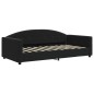vidaXL Divano Letto con Materasso Nero 90x190 cm in Velluto