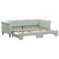 vidaXL Divano Letto con Letto Estraibile Grigio Chiaro 80x200 Velluto vidaXL Divano Letto con Letto Estraibile Grigio Chiaro 80x200 Velluto