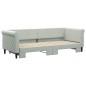 vidaXL Divano Letto con Letto Estraibile Grigio Chiaro 80x200 Velluto vidaXL Divano Letto con Letto Estraibile Grigio Chiaro 80x200 Velluto