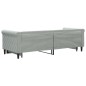 vidaXL Divano Letto con Letto Estraibile Grigio Chiaro 80x200 Velluto vidaXL Divano Letto con Letto Estraibile Grigio Chiaro 80x200 Velluto