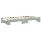 vidaXL Divano Letto con Letto Estraibile Grigio Chiaro 80x200 Velluto vidaXL Divano Letto con Letto Estraibile Grigio Chiaro 80x200 Velluto