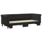 vidaXL Divano Letto con Letto Estraibile Nero 80x200 cm in Velluto vidaXL Divano Letto con Letto Estraibile Nero 80x200 cm in Velluto