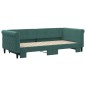 vidaXL Divano Letto con Letto Estraibile Verde Scuro 90x200cm Velluto vidaXL Divano Letto con Letto Estraibile Verde Scuro 90x200cm Velluto