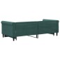 vidaXL Divano Letto con Letto Estraibile Verde Scuro 90x200cm Velluto vidaXL Divano Letto con Letto Estraibile Verde Scuro 90x200cm Velluto