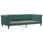vidaXL Divano Letto con Letto Estraibile Verde Scuro 90x200cm Velluto vidaXL Divano Letto con Letto Estraibile Verde Scuro 90x200cm Velluto