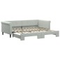 vidaXL Divano Letto con Letto Estraibile Grigio Chiaro 90x200 Velluto