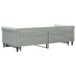 vidaXL Divano Letto con Letto Estraibile Grigio Chiaro 90x200 Velluto