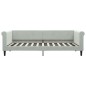 vidaXL Divano Letto con Letto Estraibile Grigio Chiaro 90x200 Velluto