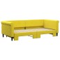 vidaXL Divano Letto con Letto Estraibile Giallo 90x200 cm in Velluto