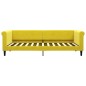 vidaXL Divano Letto con Letto Estraibile Giallo 90x200 cm in Velluto