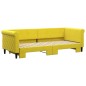 vidaXL Divano Letto con Letto Estraibile Giallo 80x200 cm in Velluto