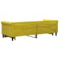 vidaXL Divano Letto con Letto Estraibile Giallo 80x200 cm in Velluto