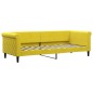vidaXL Divano Letto con Letto Estraibile Giallo 80x200 cm in Velluto