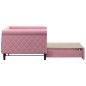 vidaXL Divano Letto con Letto Estraibile Rosa 90x200 cm in Velluto vidaXL Divano Letto con Letto Estraibile Rosa 90x200 cm in Velluto