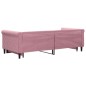 vidaXL Divano Letto con Letto Estraibile Rosa 90x200 cm in Velluto vidaXL Divano Letto con Letto Estraibile Rosa 90x200 cm in Velluto