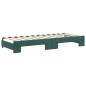 vidaXL Divano Letto con Letto Estraibile Verde Scuro 80x200cm Velluto vidaXL Divano Letto con Letto Estraibile Verde Scuro 80x200cm Velluto