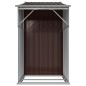 vidaXL Capanno da Giardino Marrone 277x93x179 cm in Acciaio Zincato vidaXL Capanno da Giardino Marrone 277x93x179 cm in Acciaio Zincato
