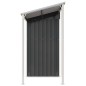 vidaXL Capanno Giardino Tetto Esteso Antracite 277x110,5x181cm Acciaio