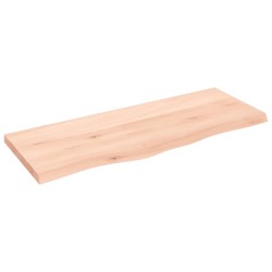 vidaXL Piano per Tavolo 100x40x4 cm in Rovere Massello Non Trattato