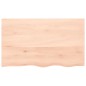 vidaXL Piano per Tavolo 100x60x6 cm in Rovere Massello Non Trattato vidaXL Piano per Tavolo 100x60x6 cm in Rovere Massello Non Trattato