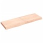 vidaXL Piano per Tavolo 120x40x6 cm in Rovere Massello Non Trattato