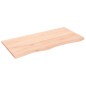 vidaXL Piano per Tavolo 100x50x2 cm in Rovere Massello Non Trattato vidaXL Piano per Tavolo 100x50x2 cm in Rovere Massello Non Trattato