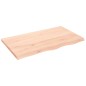 vidaXL Piano per Tavolo 100x60x(2-4)cm in Rovere Massello Non Trattato