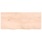 vidaXL Piano per Tavolo 140x60x(2-6)cm in Rovere Massello Non Trattato vidaXL Piano per Tavolo 140x60x(2-6)cm in Rovere Massello Non Trattato