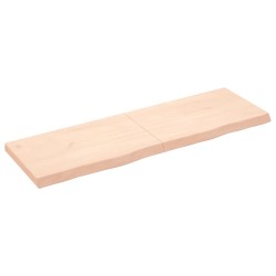 vidaXL Piano per Tavolo 160x50x6 cm in Rovere Massello Non Trattato