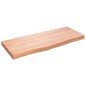 vidaXL Piano Tavolo Marrone Chiaro 100x40x6cm Rovere Massello Trattato