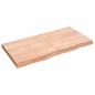 vidaXL Piano Tavolo Marrone 120x60x(2-6) cm Massello Rovere Trattato vidaXL Piano Tavolo Marrone 120x60x(2-6) cm Massello Rovere Trattato