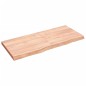 vidaXL Piano Tavolo Marrone Chiaro 140x60x6cm Rovere Massello Trattato vidaXL Piano Tavolo Marrone Chiaro 140x60x6cm Rovere Massello Trattato