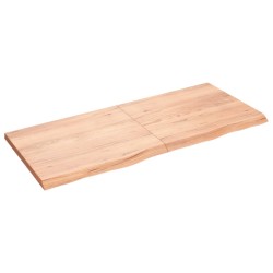 vidaXL Piano Tavolo Marrone 140x60x(2-4) cm Rovere Massello Trattato