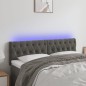 Testiera a LED Grigio Scuro 144x7x78/88 cm in Velluto Testiera a LED Grigio Scuro 144x7x78/88 cm in Velluto