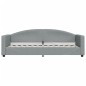 vidaXL Divano Letto con Materasso Grigio Chiaro 80x200 cm in Tessuto