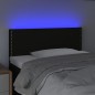 Testiera a LED Nera 100x5x78/88 cm in Tessuto Testiera a LED Nera 100x5x78/88 cm in Tessuto