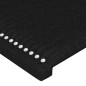 Testiera a LED Nera 100x5x78/88 cm in Tessuto Testiera a LED Nera 100x5x78/88 cm in Tessuto