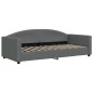 vidaXL Divano Letto con Materasso Grigio Scuro 90x200 cm in Tessuto vidaXL Divano Letto con Materasso Grigio Scuro 90x200 cm in Tessuto